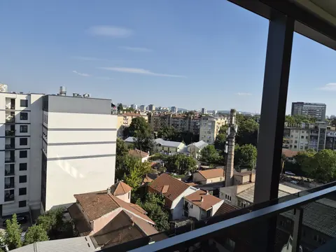 Pogled sa terase na Novi Beograd